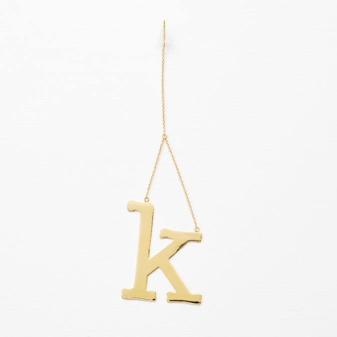 イニシャルピアス　k