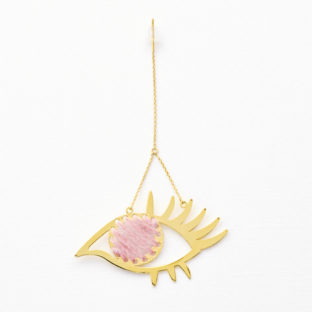 eye earring (pink)