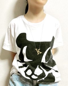 片耳イニシャルピアス shinonoのネックレスkの画像