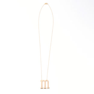 イニシャルネックレス　m