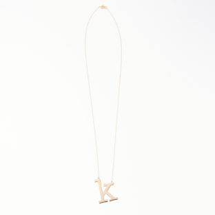 イニシャルネックレス　k