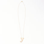 イニシャルネックレス y