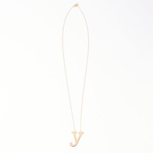イニシャルネックレス y